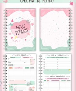 Alternative view of Caderno de Pedidos A5 para Confeiteiras - 100 folhas