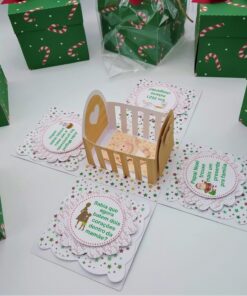 Alternative view of Caixa explosão anúncio gravidez