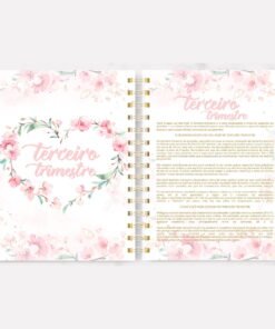 Planner da Gestante floral
