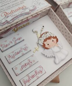 Caixa Cartonada Luxo - Convite padrinhos