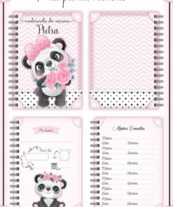 Caderneta de Vacina Panda Menina