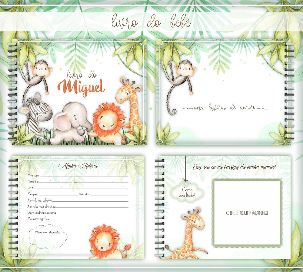 Livro do Bebê - SAFARI MENINO