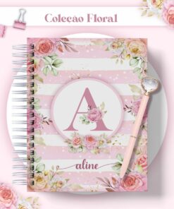 Agenda Floral Rosa