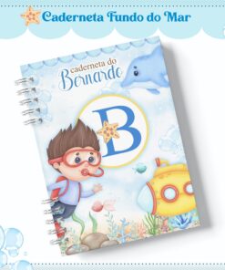 Caderneta de Vacina FUNDO DO MAR