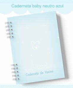Caderneta de Vacina NEUTRO AZUL