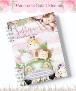 Caderneta de Vacinação - SAFARI MENINA