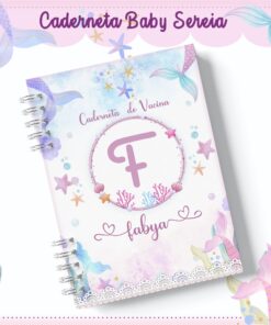 Caderneta de Vacinação - SEREIA AQUARELADA