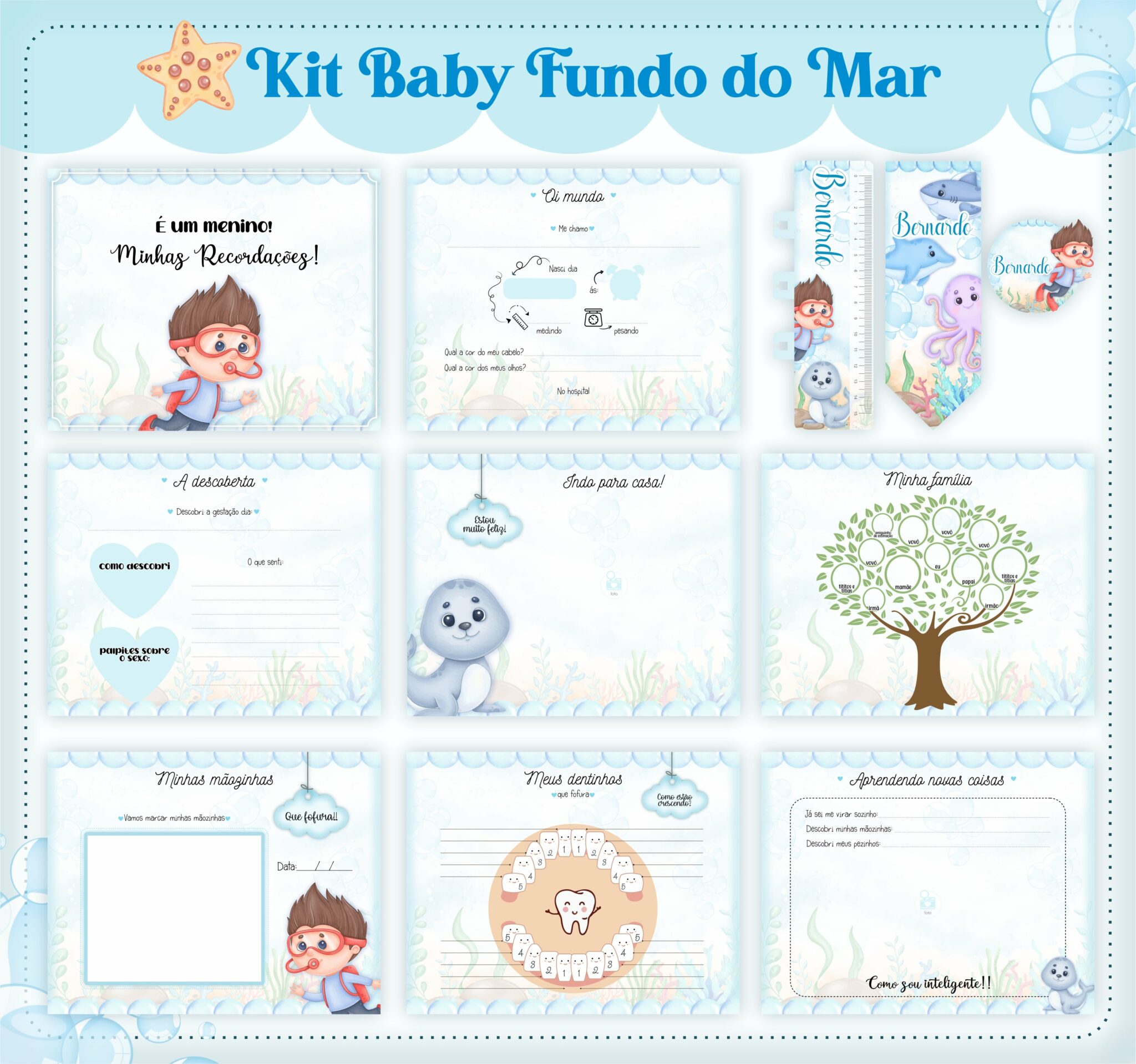 Livro do Bebê FUNDO DO MAR - Imagem 3