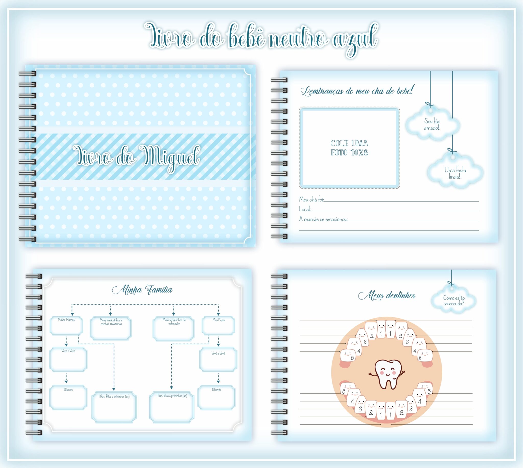 Livro do Bebê - Neutro Menino
