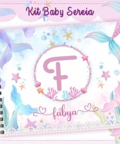Livro do Bebê - SEREIA AQUARELADA