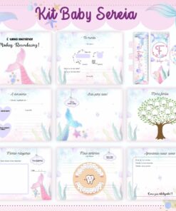 Alternative view of Livro do Bebê - SEREIA AQUARELADA