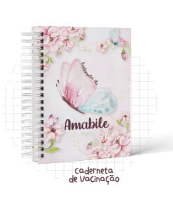 Caderneta de Vacinação - Borboletas Aquarela