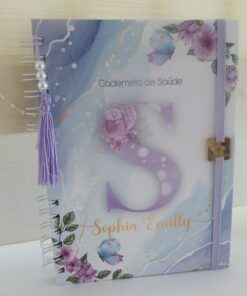 Caderneta de Vacinação - Borboletas Lilás