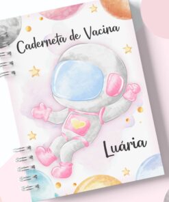 Caderneta de Vacinação Astronauta menina