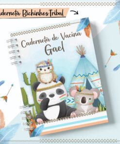 Caderneta de Vacinação Bichinhos Tribal