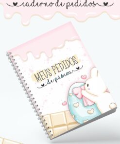 Caderno de Pedidos de Páscoa 100 folhas