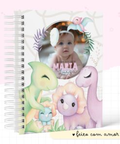 Caderneta de Vacina Dino Girl