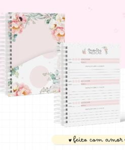 Caderneta de Vacina Floral Coral