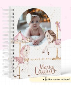 Caderneta de Vacinação Carrossel Menina