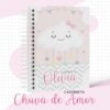 Caderneta de Vacinação Chuva de Amor Rosa