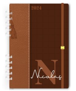 Agenda Alfabeto Couro