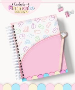 Caderno de Controle Financeiro Coleção Candy