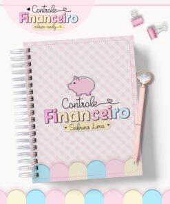 Caderno de Controle Financeiro Coleção Candy