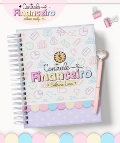 Caderno de Controle Financeiro Coleção Candy