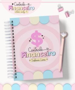Caderno de Controle Financeiro Coleção Candy
