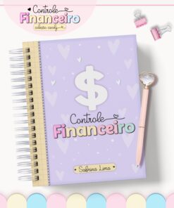 Caderno de Controle Financeiro Coleção Candy