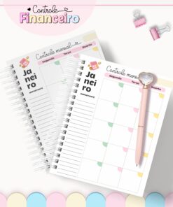 Caderno de Controle Financeiro Coleção Candy