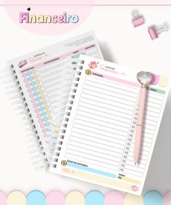 Caderno de Controle Financeiro Coleção Candy