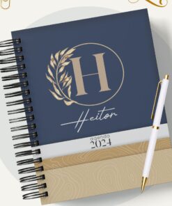 Agenda Azul Escuro Masculina