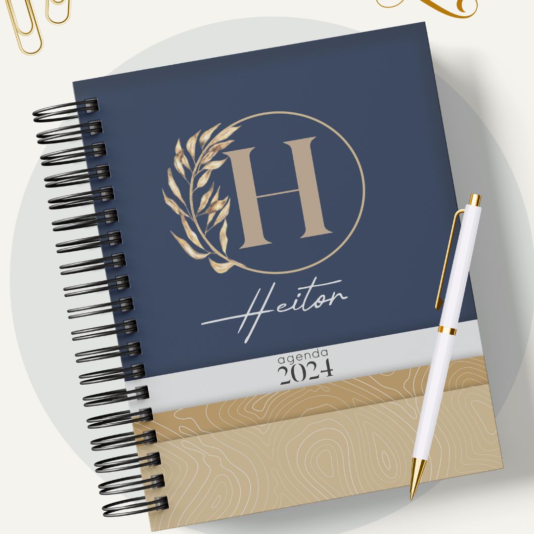 Agenda Azul Escuro Masculina