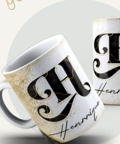 Agenda Preto e Dourado Masculina