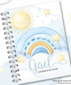 Caderneta de Saúde Chuva de Amor Menino Ref 006