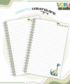 Alternative view of Caderno Tamanho Universitário Personalizado 96 folhas - Dinossauros