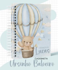 Caderneta de Saúde Ursinho Baloeiro Aquarela