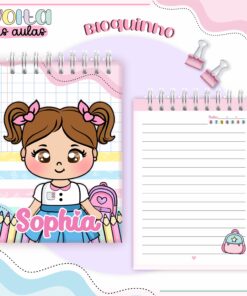 Bloquinho personalizado volta às Aulas