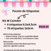 Etiquetas Escolar - Kit M