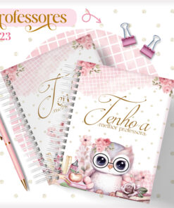 Caderno A5 Personalizado Coruja - 100 folhas