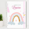 Caderneta de Vacinação - Arco Iris Minimalista Menina