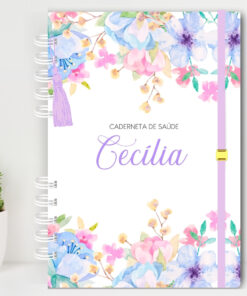 Caderneta de Vacinação - Floral Lilás MS01