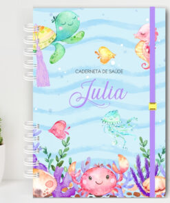 Caderneta de Saúde - Fundo do Mar Menina MS001
