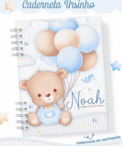 Caderneta de Saúde -Ursinho Baloeiro Menino