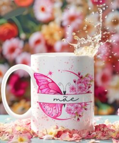 Caneca de Porcelana - Mães - A mais linda metamorfose já registrada