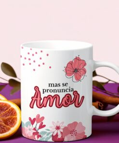 Caneca de Porcelana - Mães - Se escreve Mãe, se pronuncia AMOR