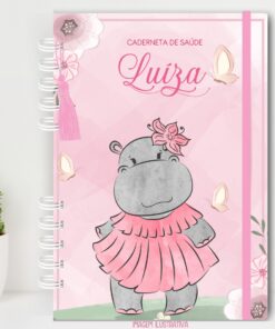 Caderneta de Saúde - Hipopótamo Menina
