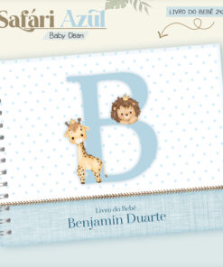 Livro do Bebê - Sáfari Azul Menino
