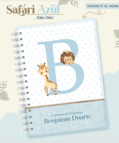 Caderneta de Saúde - Safári Azul Menino